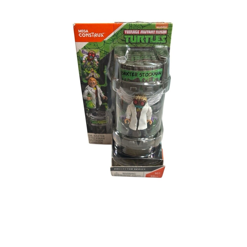 New Mega Construx TMNT Baxter Stockman DXF16 Mutagen Canister Ninja Turtles